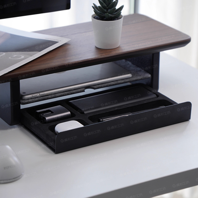 Desk Setup Riser - Monitör Standı Yükseltici Depolama Çekmeceleri Ofis