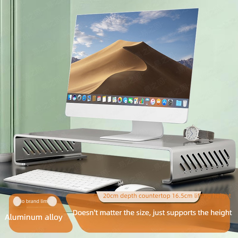 Desk Setup With Laptop And Monitor - Bilgisayar Monitörü Standı Yükseltici Ergonomik Masa