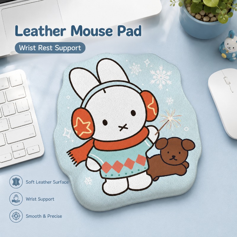 Desk Setup For Laptop - Anime Miffy Deri Mouse Pad, Bilek