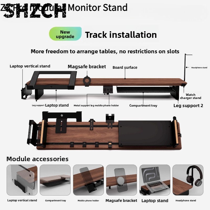 Desk Setup Riser - Z3 Pro Modüler Monitör Yükseltici Masif