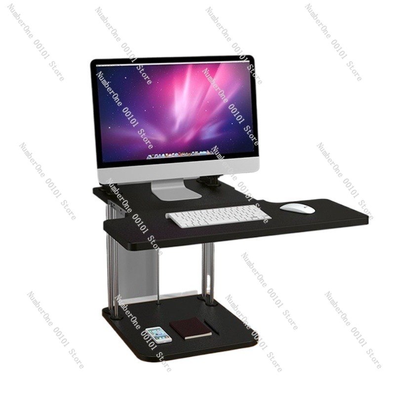 Desk Setup With Laptop And Monitor - Masaüstü İş İstasyonları için Yüksekliği Ayarlanabilir