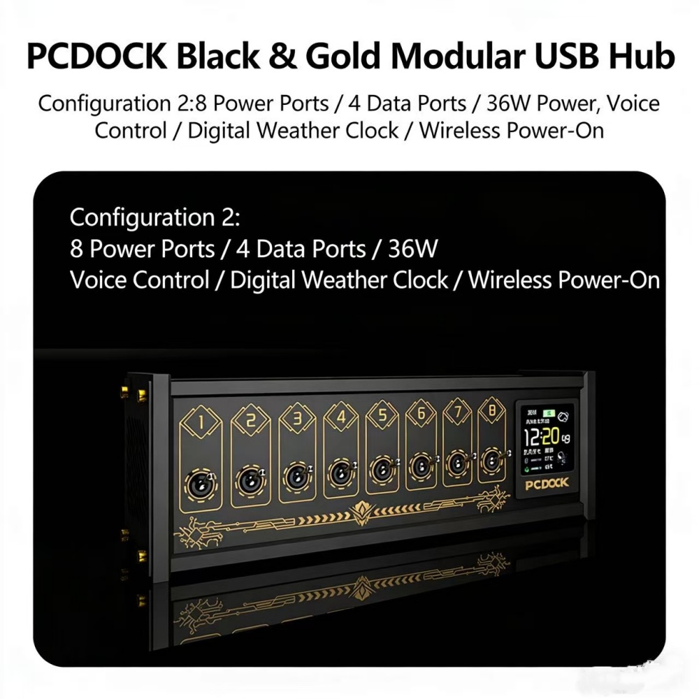 Desk Setup For Laptop - PCDOCK Blok USB Masaüstü Güç Şeridi,