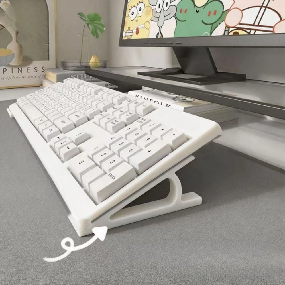 Desk Setup Riser - 2 adet ergonomik klavye yükseltici ofis