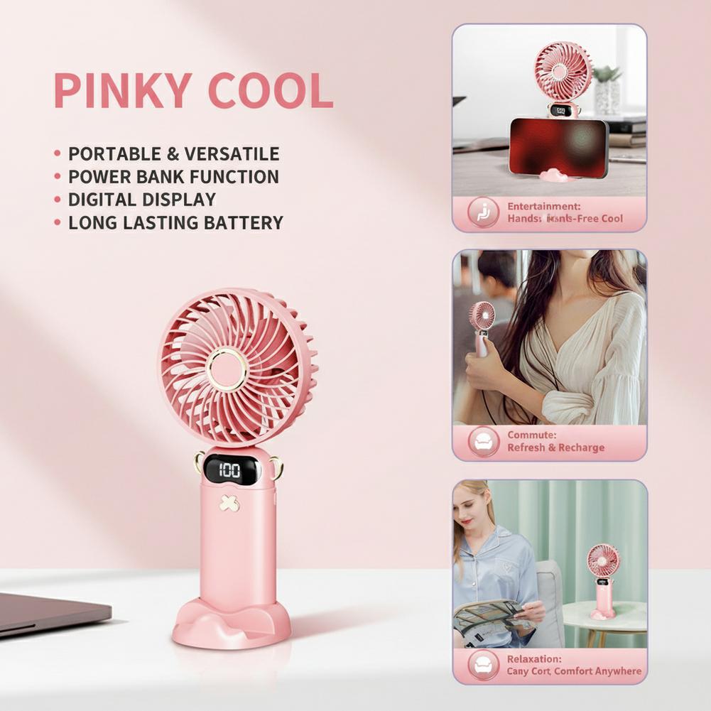Fan Desk Small Usb - 6 Hızlı Taşınabilir Mini Fan LED