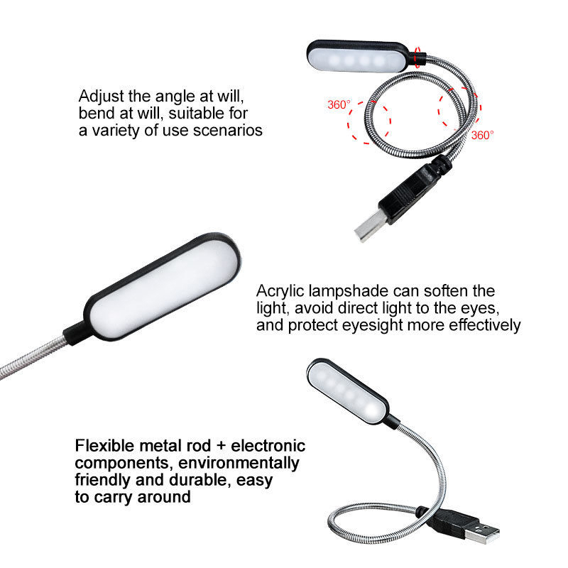 Mini 4 LED Kitap Lambası Taşın - Desk Setup Maker incelemesi ve fiyatı