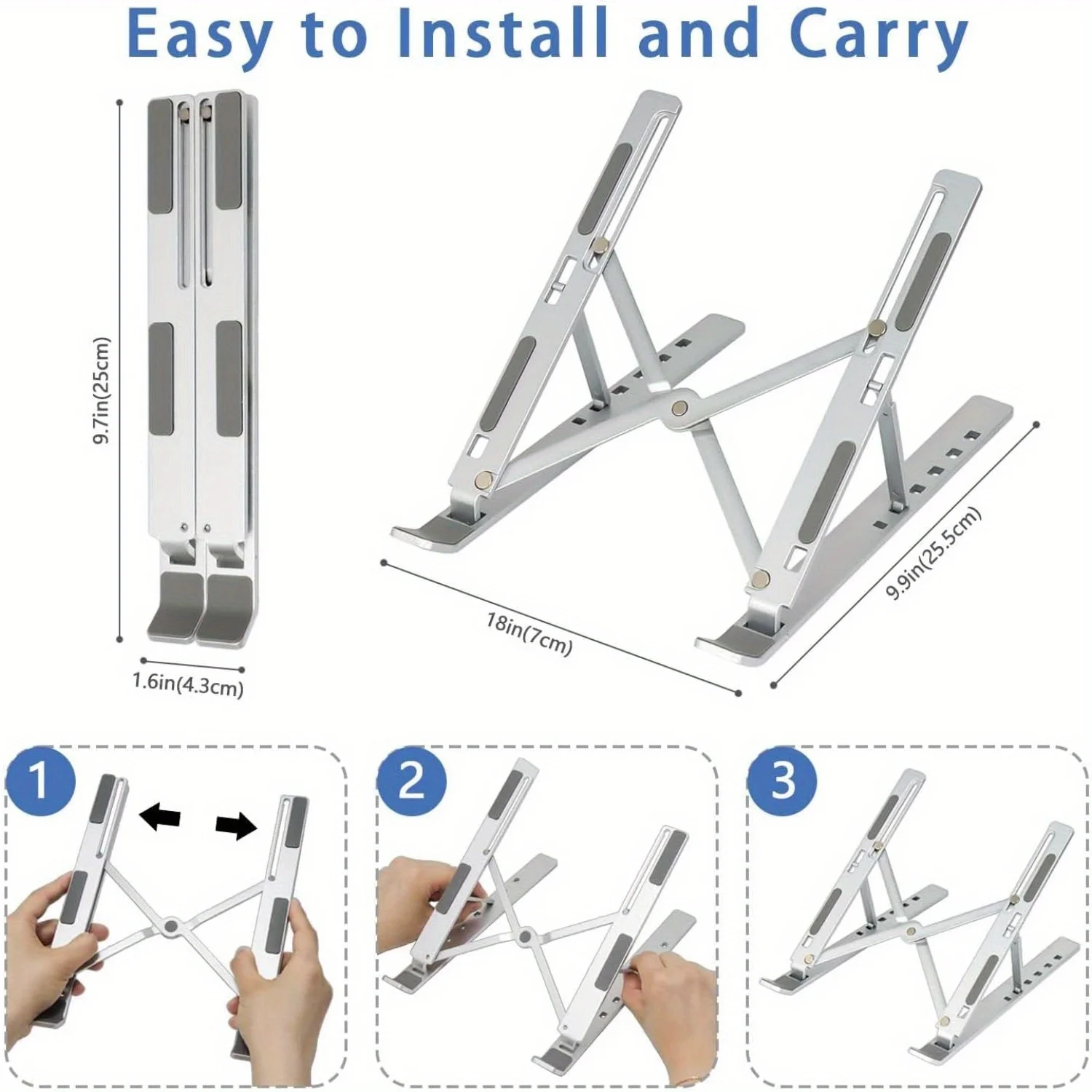 Katlanabilir Alüminyum Dizüstü - Desk Setup Riser incelemesi ve fiyatı