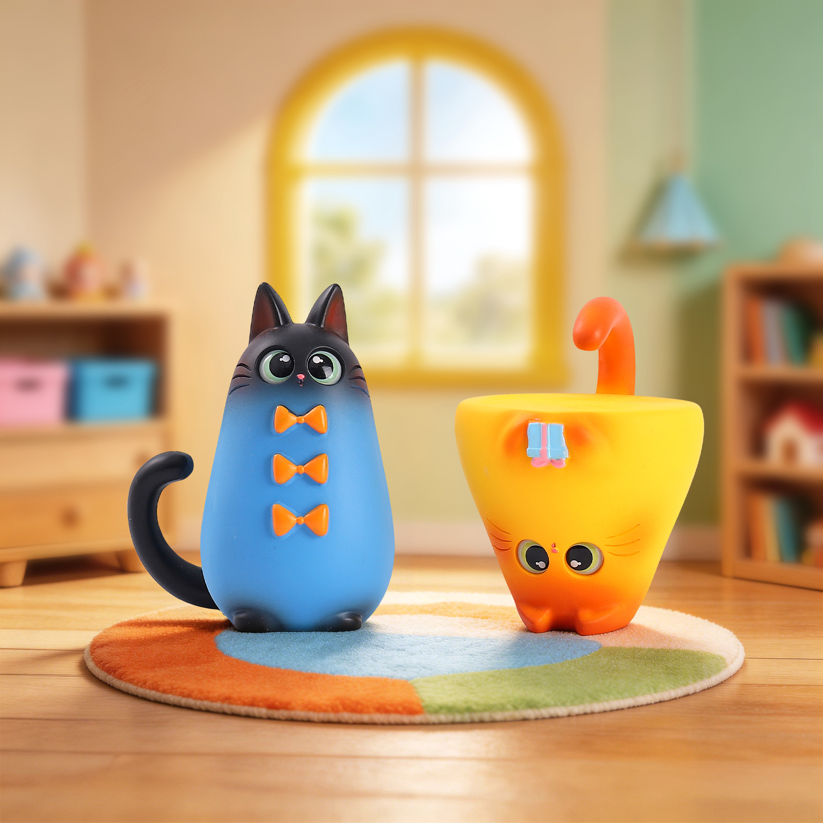 Kör Kutu Kedi Figürü Reçine Ya - Desk Setup Equipment incelemesi ve fiyatı