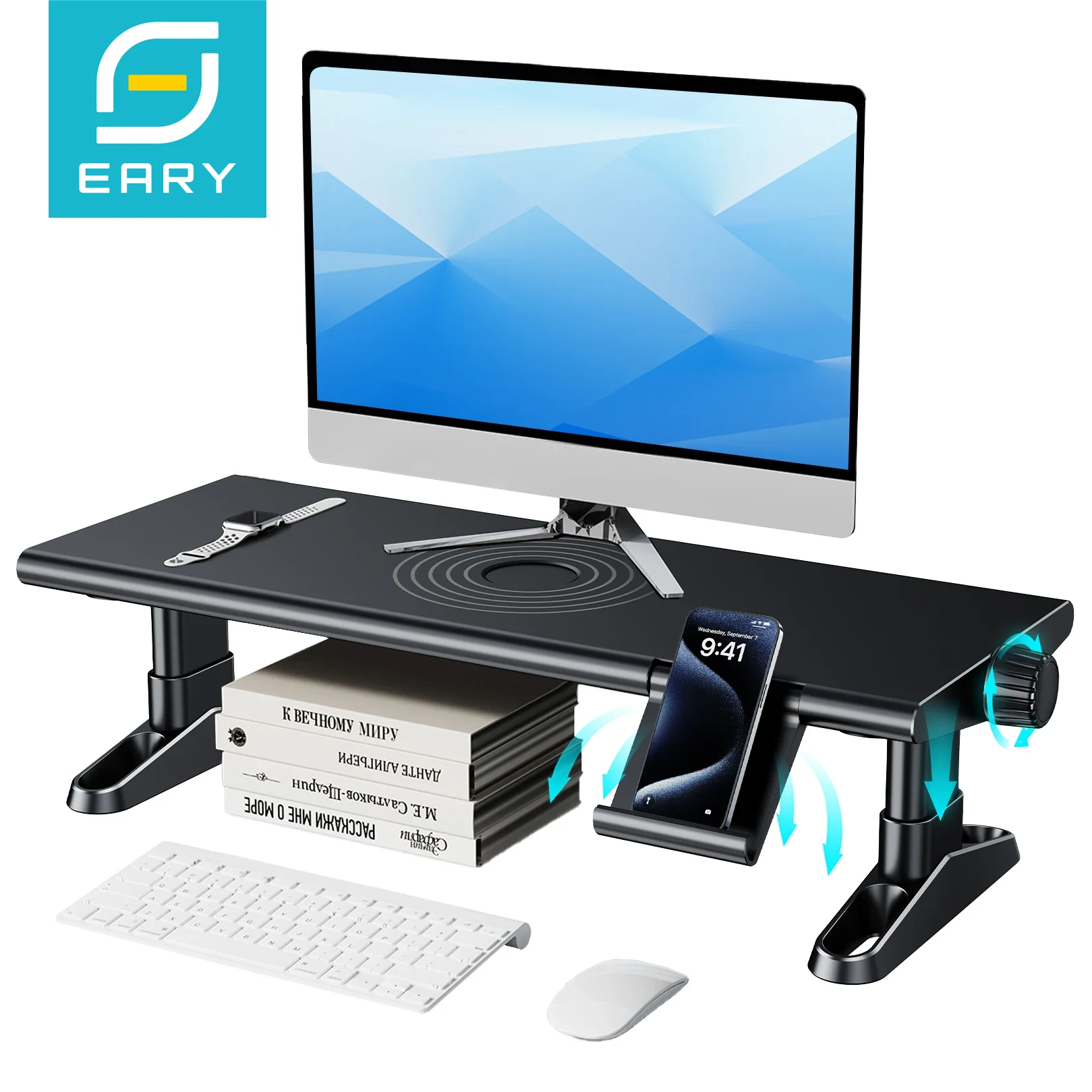 Eary bilgisayar monitörü stand - Desk Setup Riser incelemesi ve fiyatı
