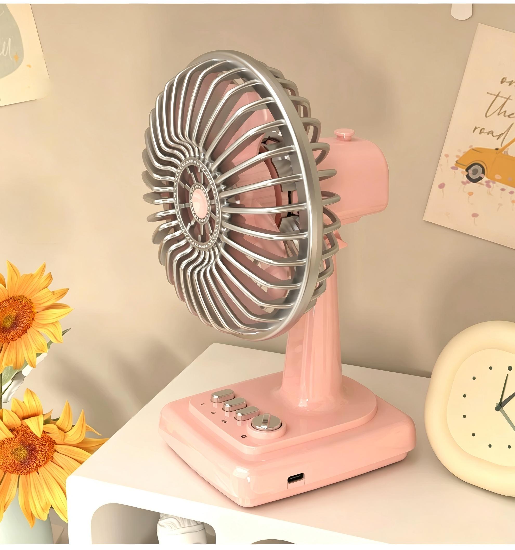 Retro Alaşımlı Masaüstü Fanı 3 - Fan Desk Small Usb incelemesi ve fiyatı